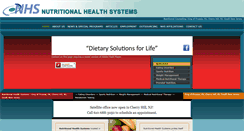 Desktop Screenshot of nutritionalhealthsystems.com